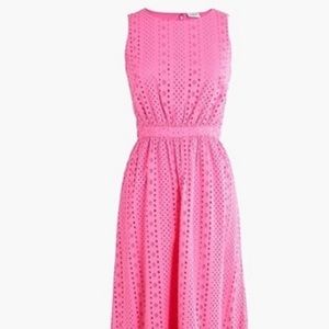 J. Crew Eyelet Midi Dress